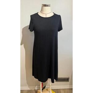 Gap Short Sleeve Black Knit Dress Women's M